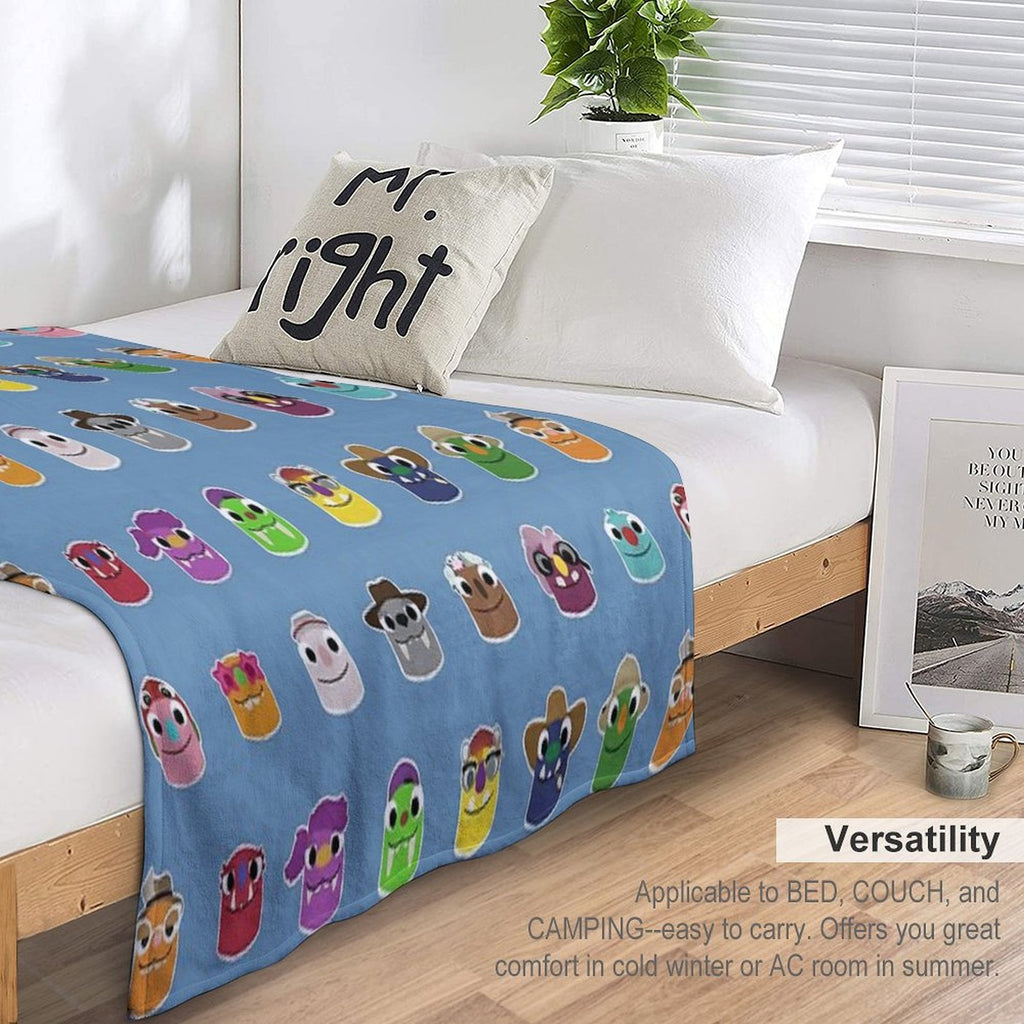 Bugsnax - All Grumpuses Comfort Throw Blanket