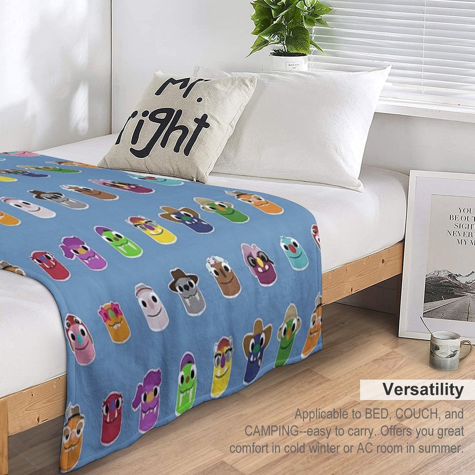 Bugsnax - All Grumpuses Comfort Throw Blanket