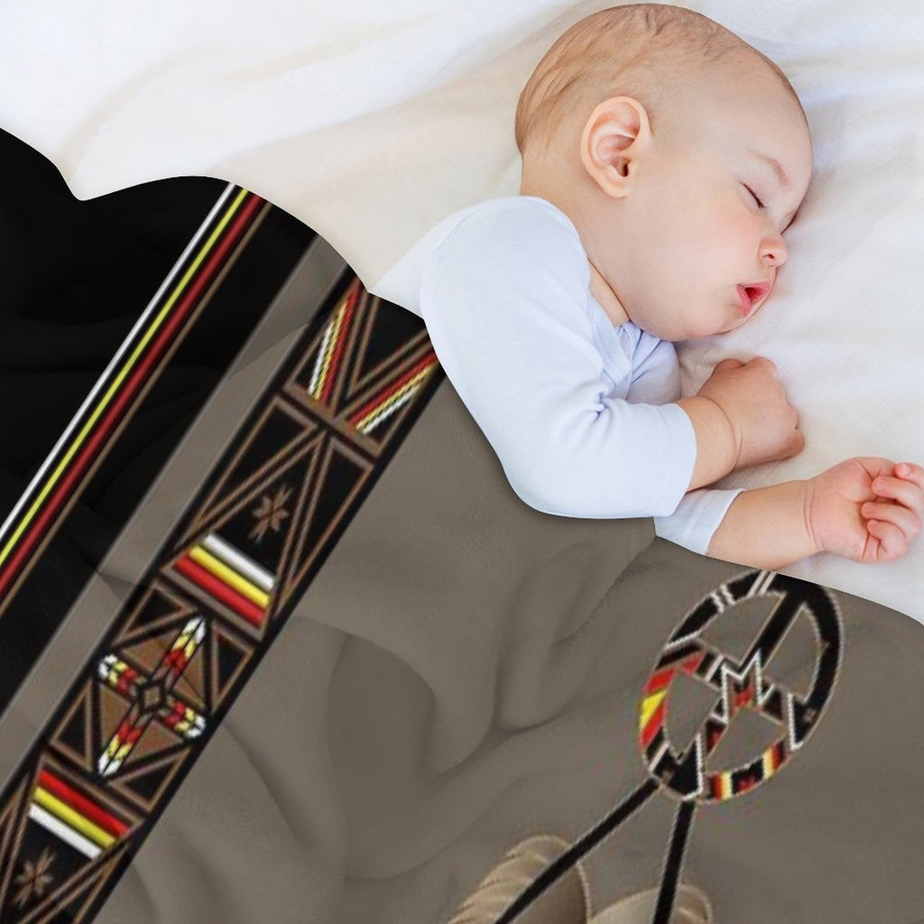Lakota Design Travel-friendly Throw Blanket