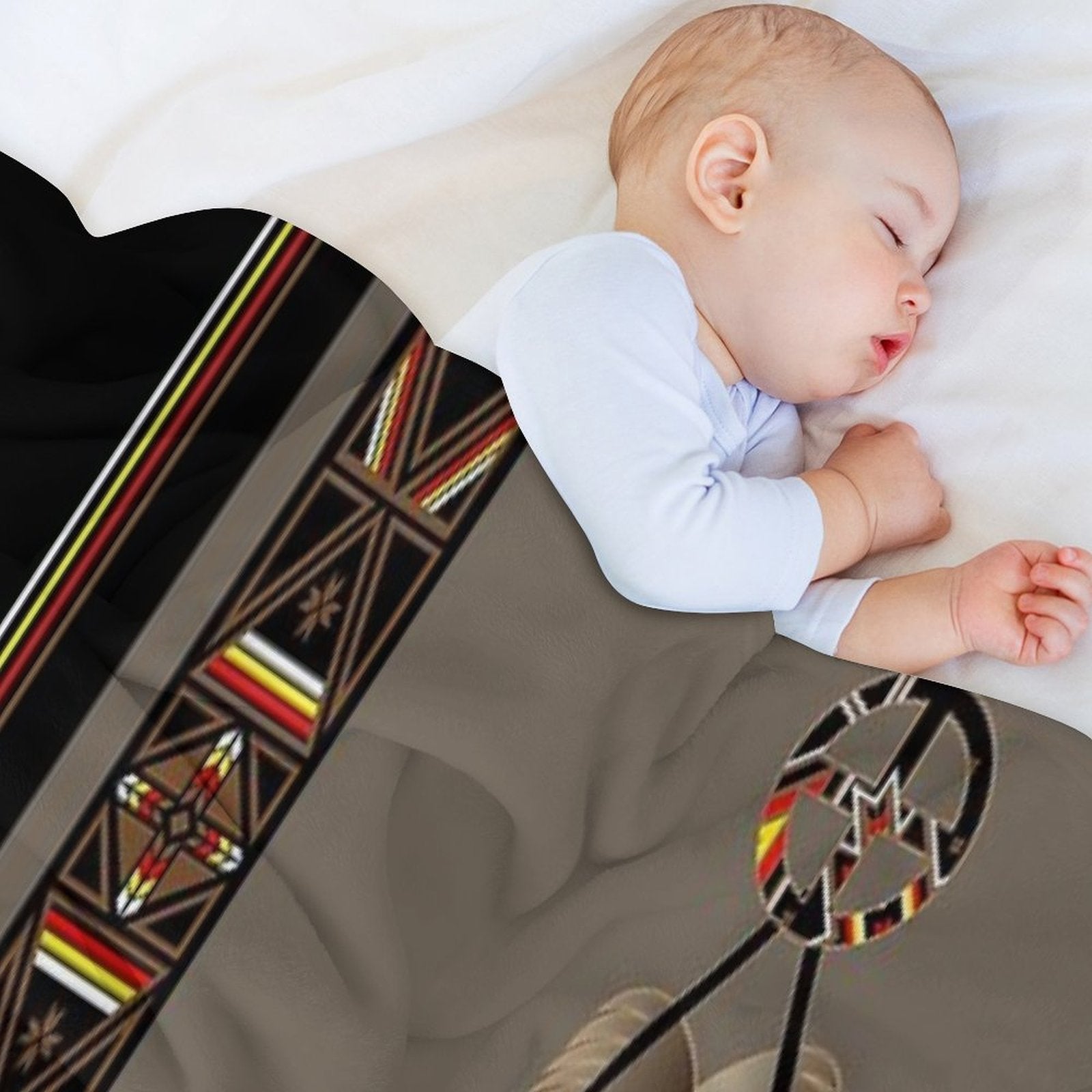 Lakota Design Travel-friendly Throw Blanket
