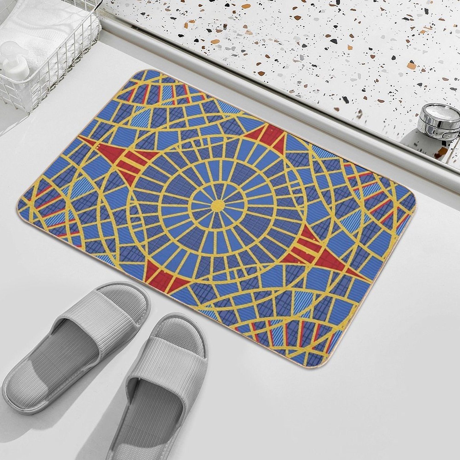 DragonCon Carpet Marriot with Details, Zoom  Fade-Resistant Bath Mat