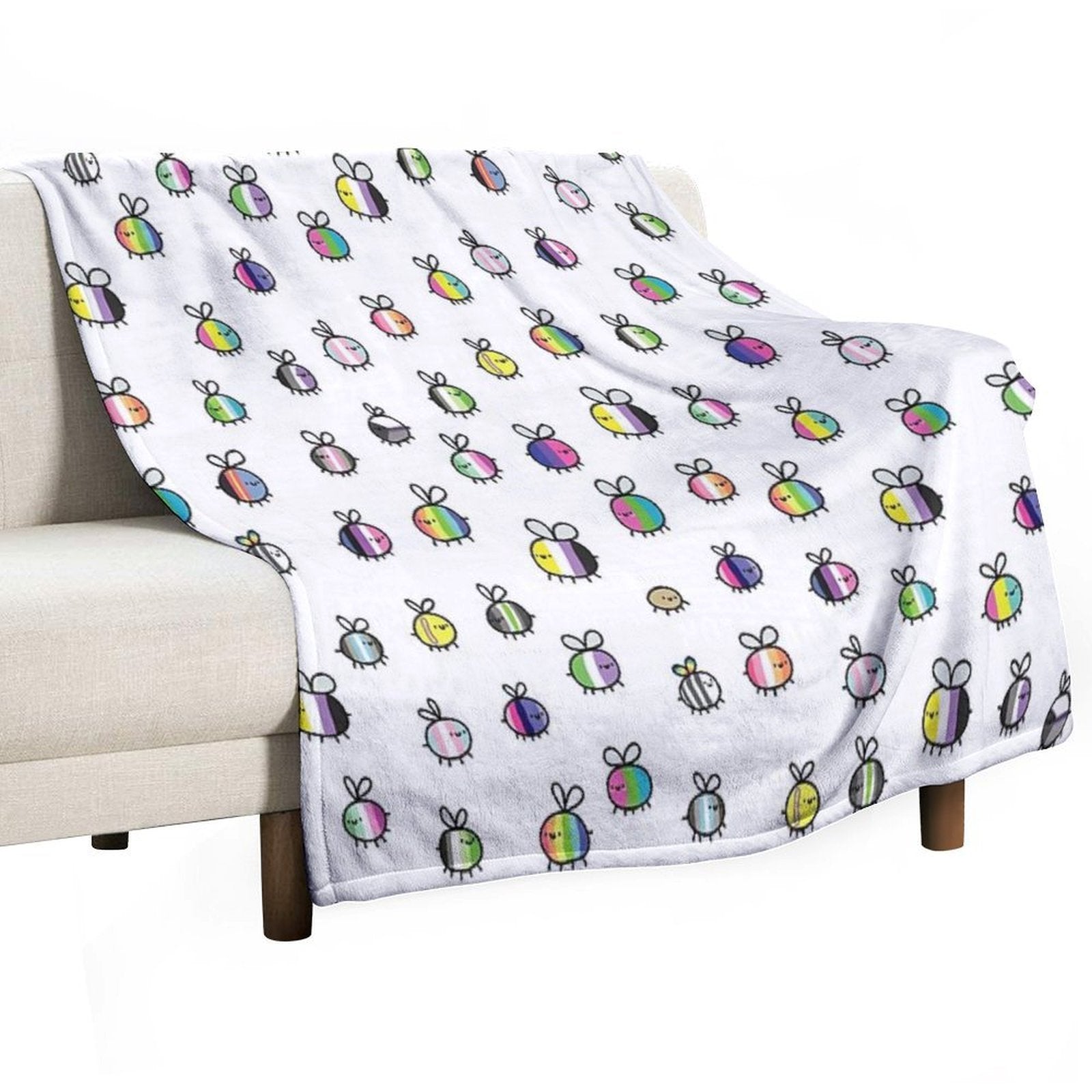 Bees Lightweight Throw Blanket