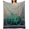 Green Cycle Wrinkle-free Throw Blanket