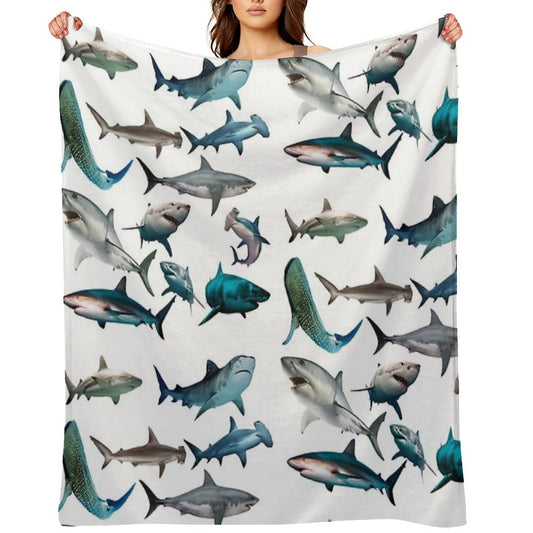 Sharks Easy Care Throw Blanket