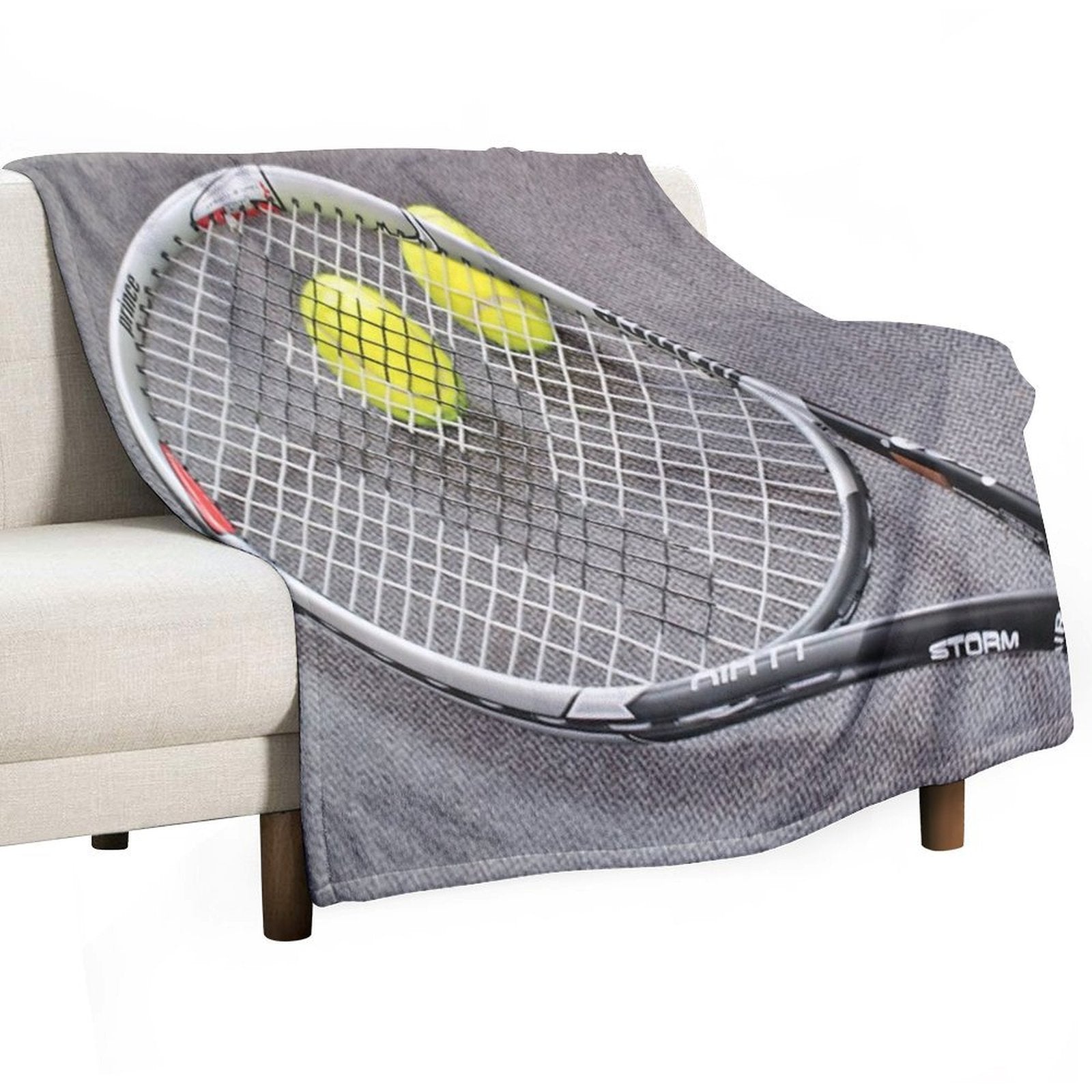 Tennis Ball Machine-washable Throw Blanket