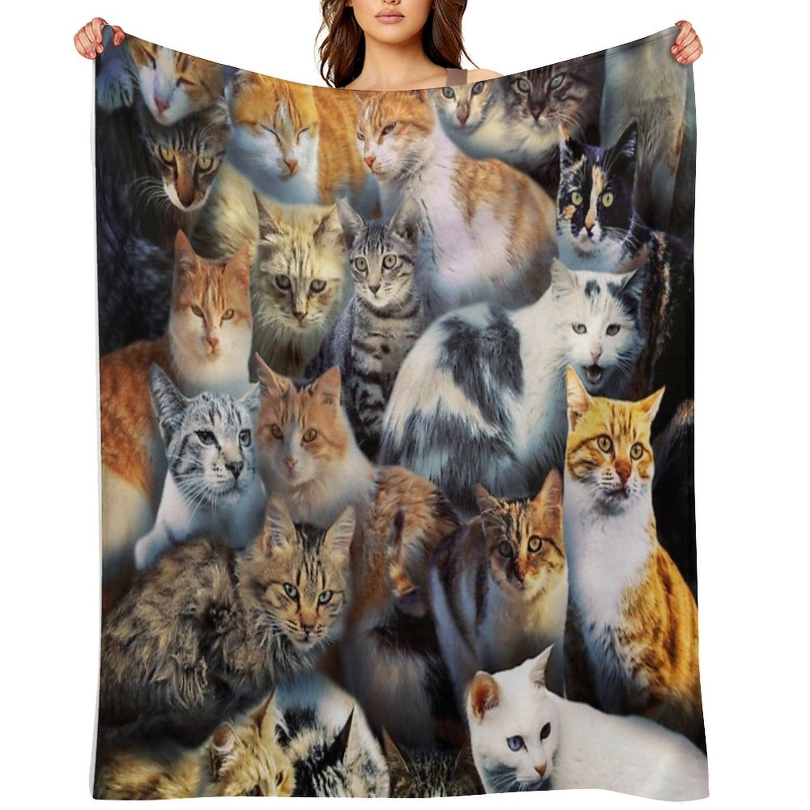 Stray Cats Velvety-soft Throw Blanket