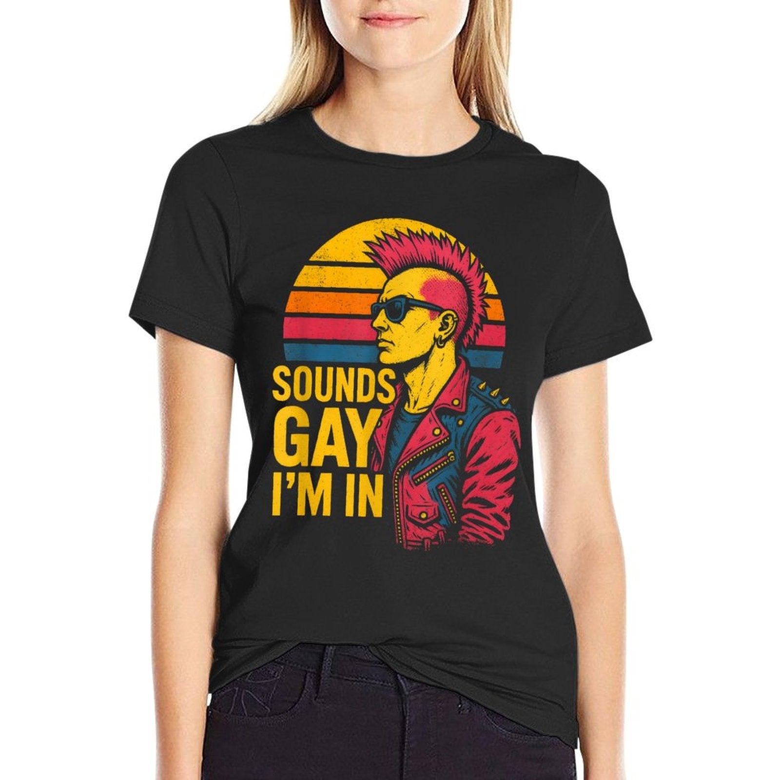 Gay Punk Sounds Gay Im In Rainbow Pride  Versatile T-Shirt