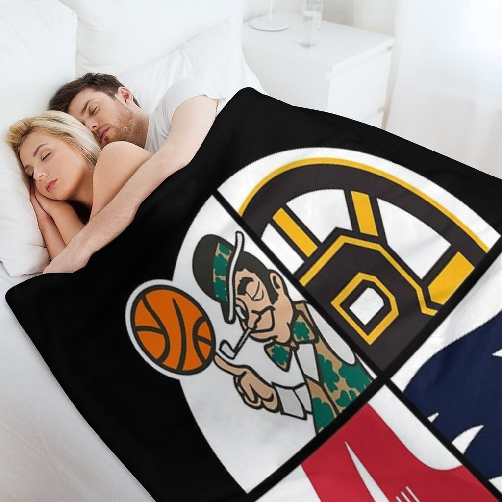 Boston Sports Velvety-soft Throw Blanket