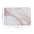 Blush Pink Rose Gold Marble  Odorless Bath Mat