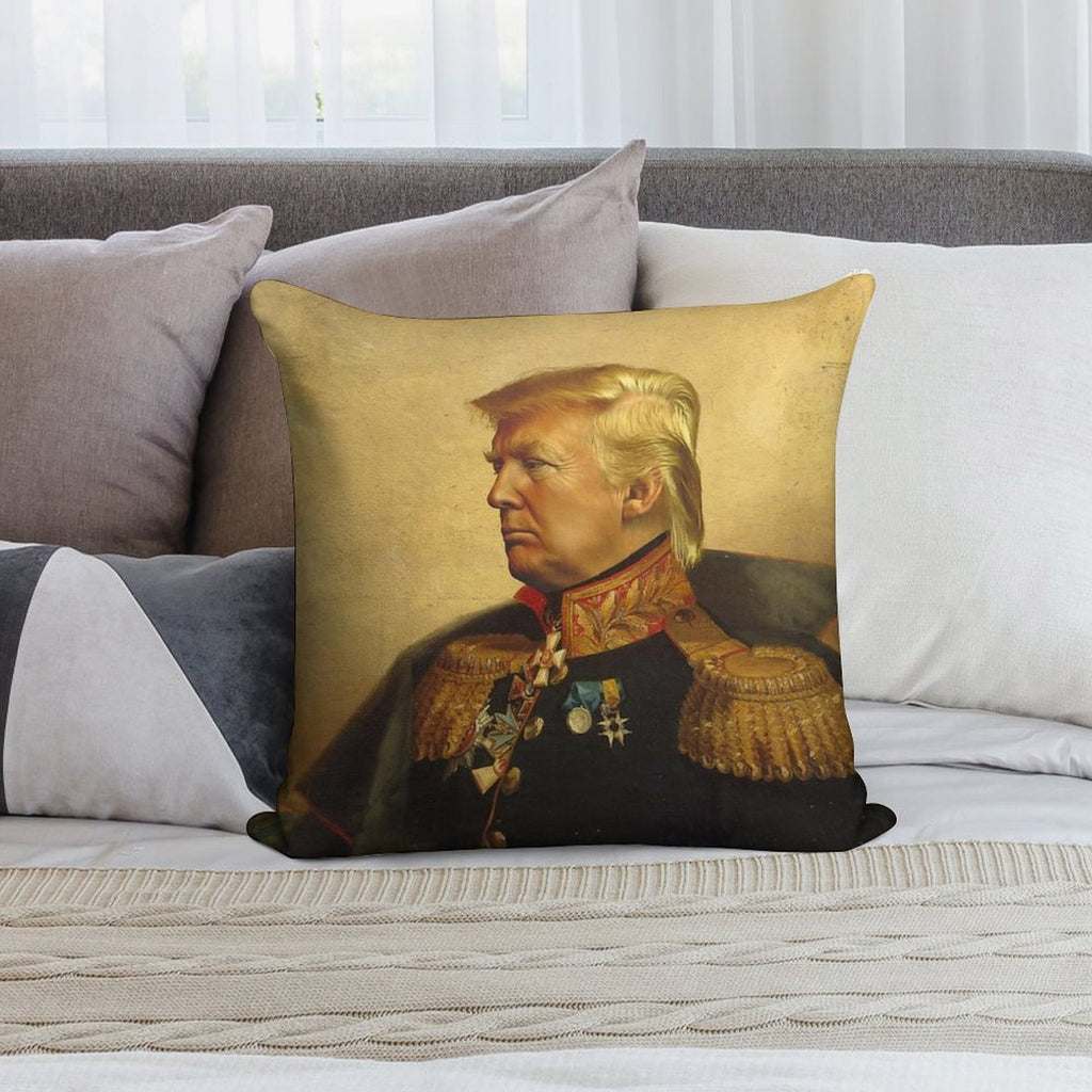 Donald Trump - Replaceface Soft Short Plush Fabric Throw Pillow