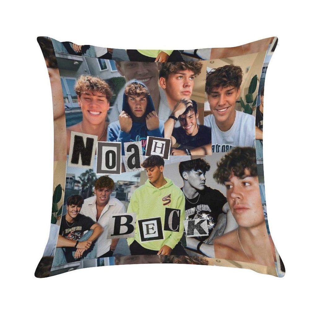 Noah Beck Collage Soft Style Accent Throw Pillow