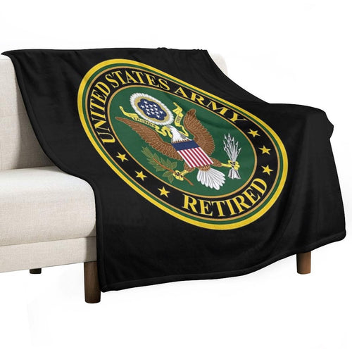 Army - US Army Retired Eco-conscious Throw Blanket