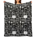 Retro Gamer Video Game Consoles, PC's, Controllers, Joysticks And Gamepads Durable Throw Blanket