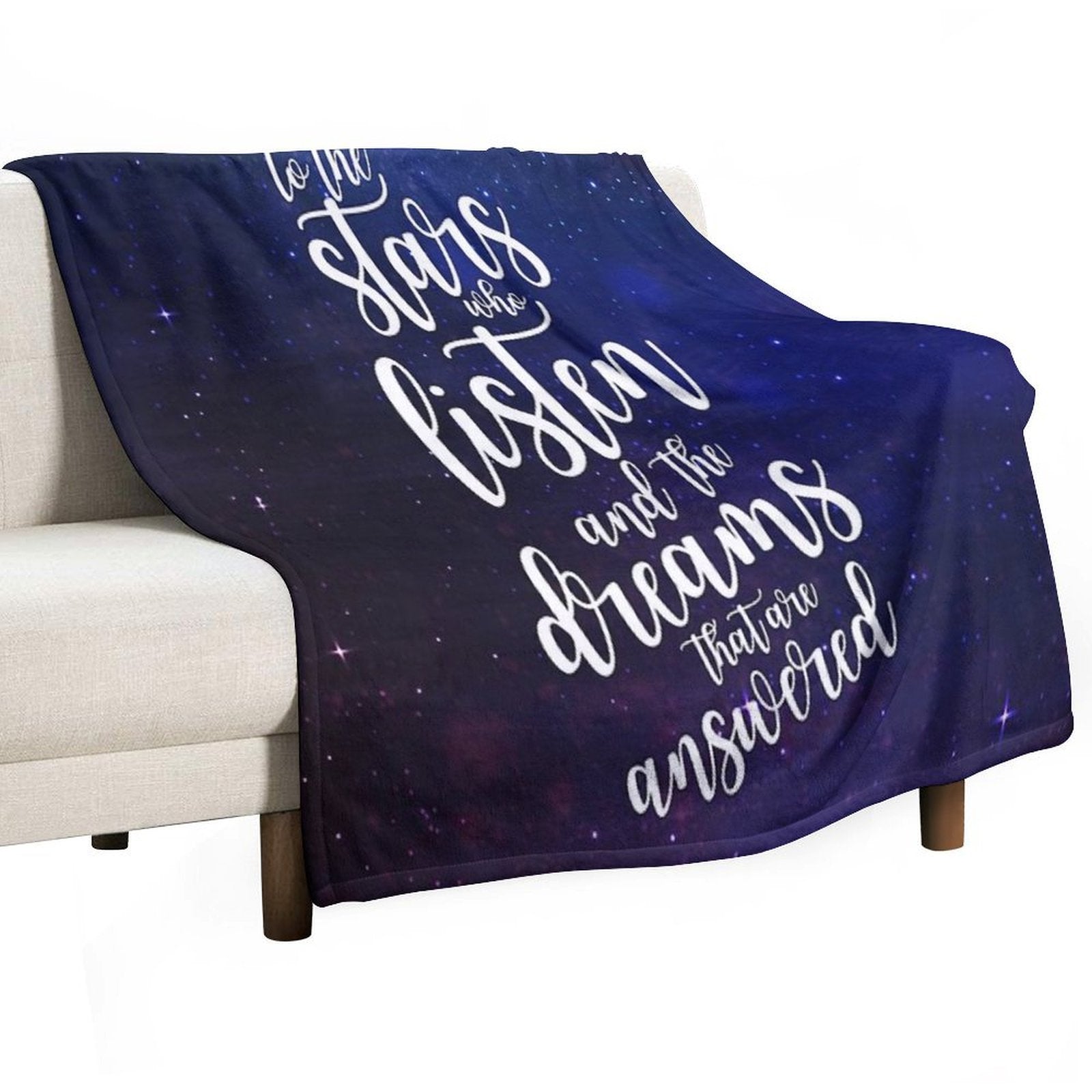 To The Stars Who Listen And The Dreams That Are Answered Anti-pilling Throw Blanket