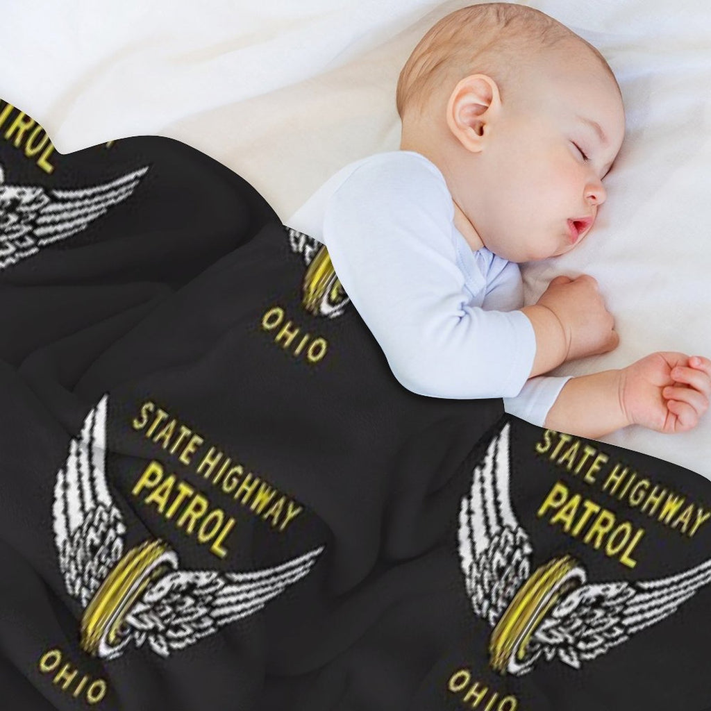 Ohio Highway Patrol Wrinkle-free Throw Blanket