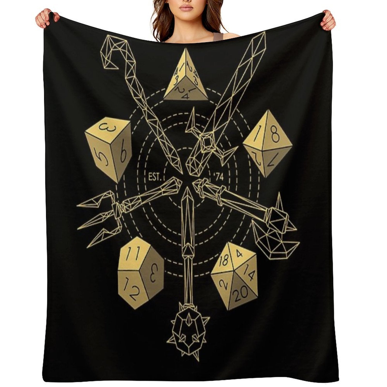 Dungeons & Dragons - Choose Your Weapon Multi-functional Throw Blanket