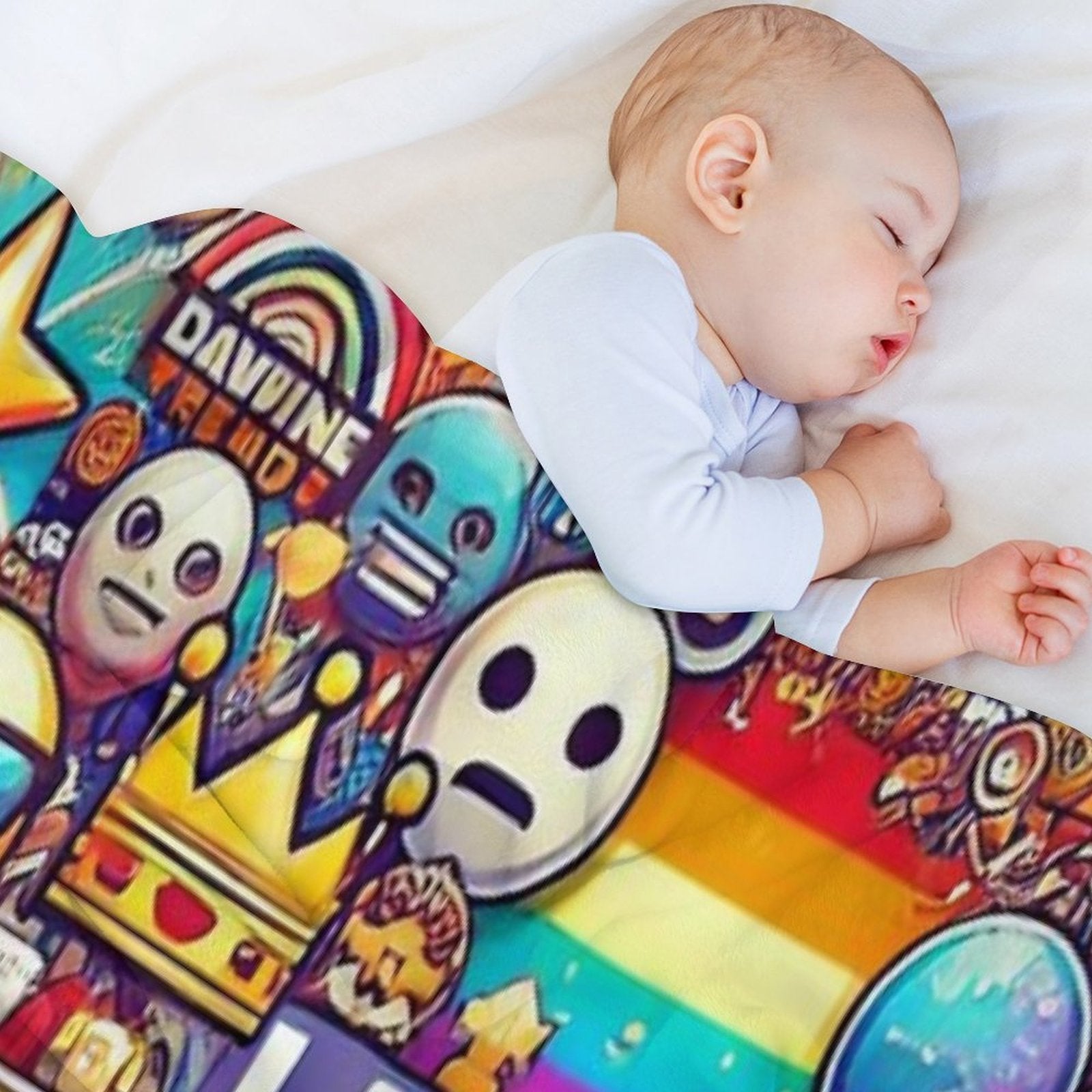 Internet Trends And Emojis Collage - Digital Pop Art Plush Throw Blanket