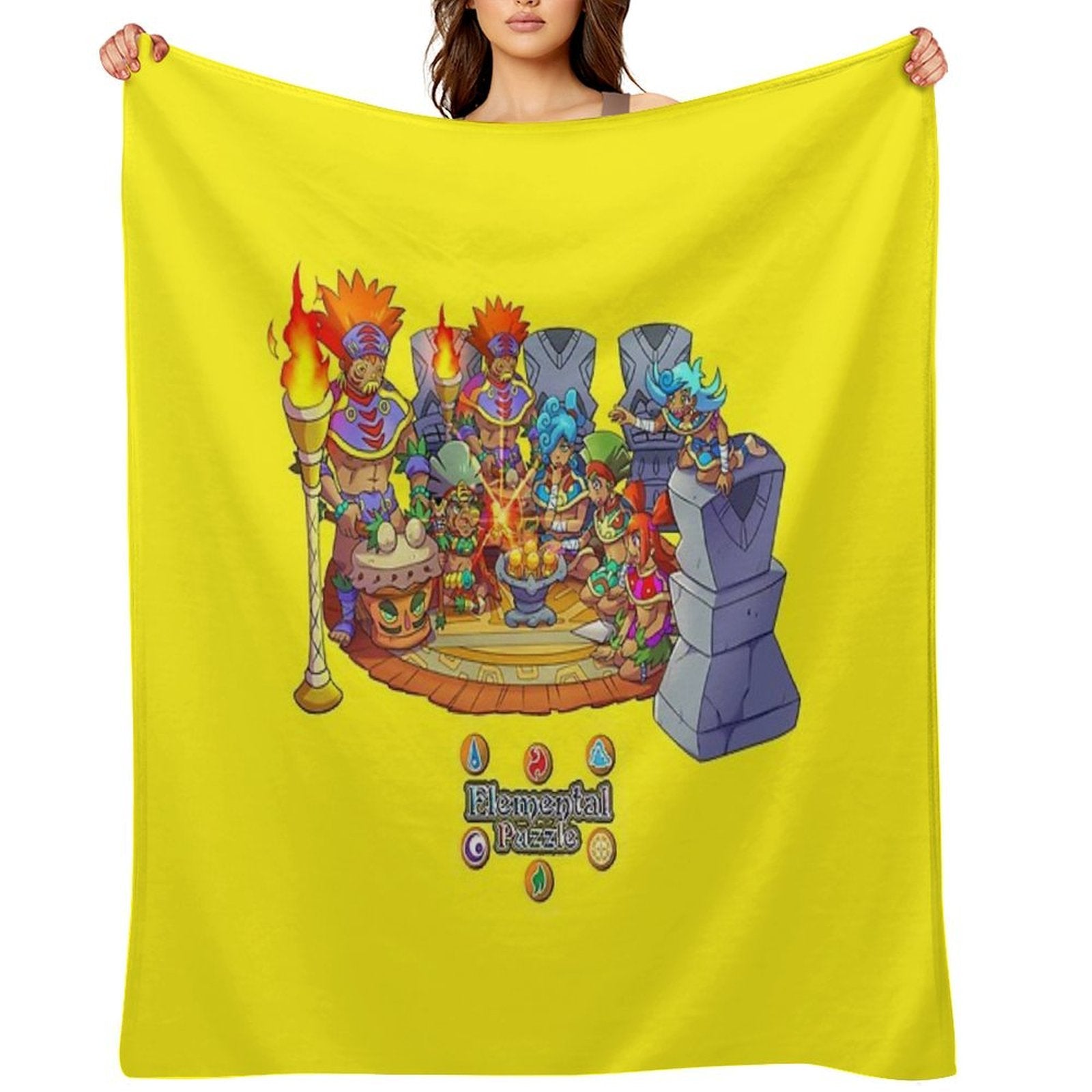 The Power of Shamanic Globes! Machine-washable Throw Blanket
