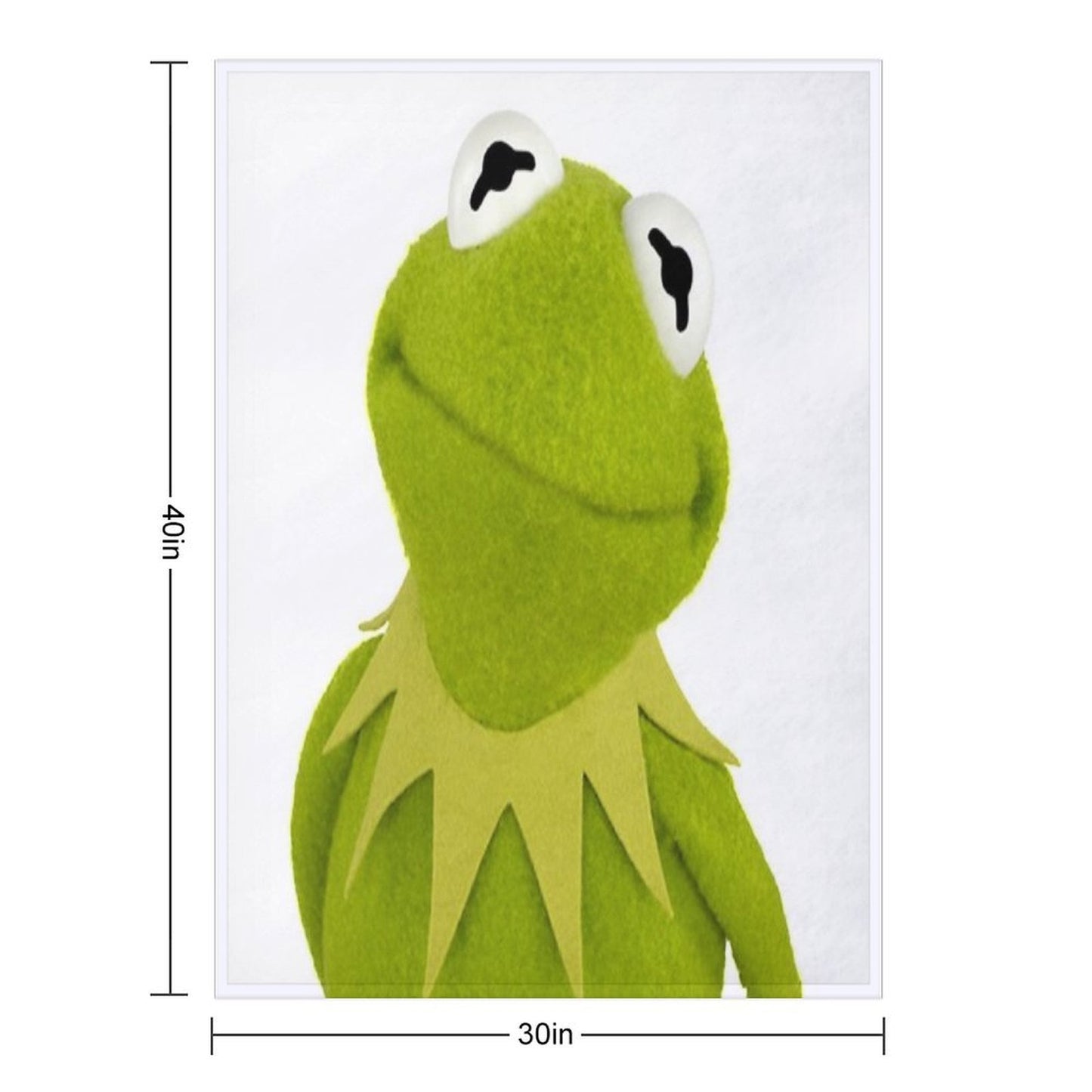 Kermit The Frog Velvety-soft Throw Blanket