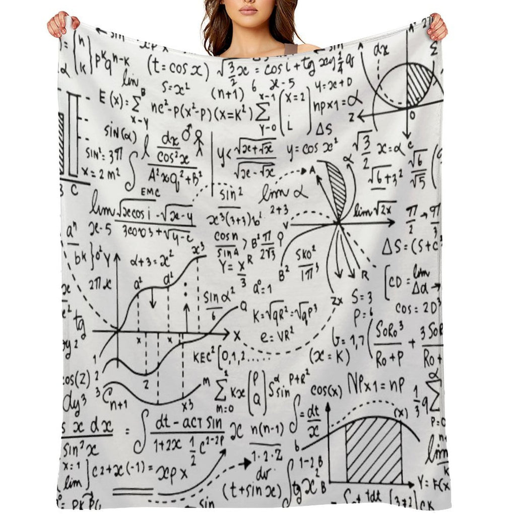 Math Equations And Mathematical Patterns Versatility Throw Blanket