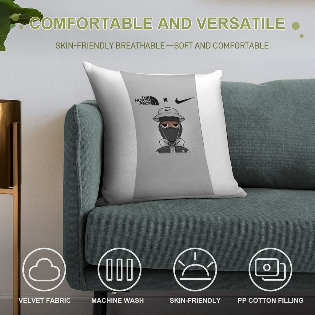 Nike Soft Short Plush Fabric Throw Pillow