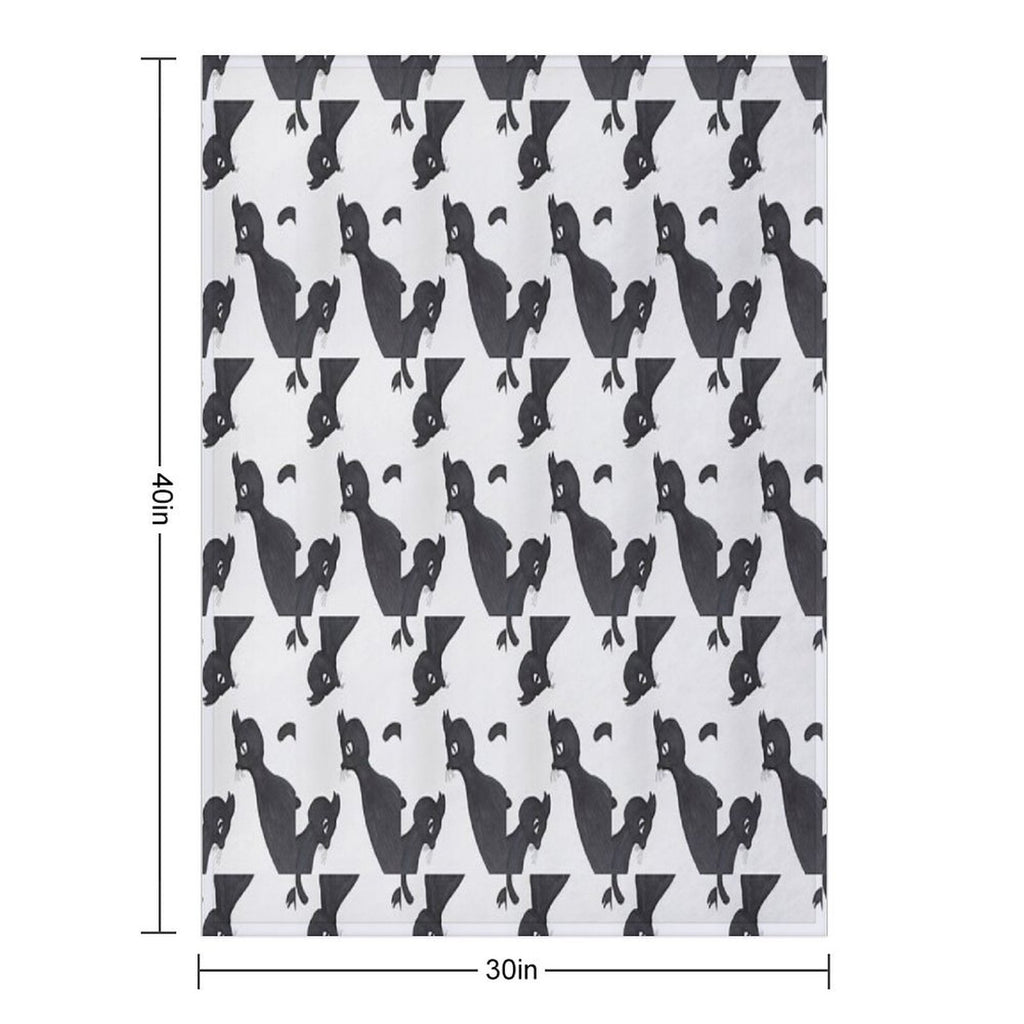 BLACK CAT・5 Easy Care Throw Blanket