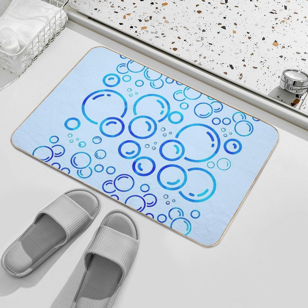 Bubble Blues  Anti-Trip Bath Mat