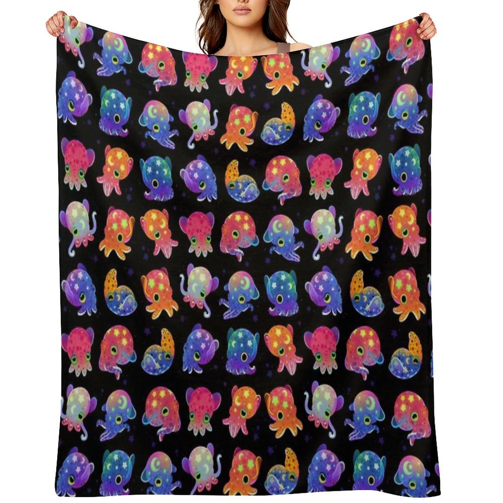 Bobtail Squid Gift-ready Throw Blanket
