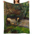 Ophelia Painting by John Everett Millais Lightweight Throw Blanket
