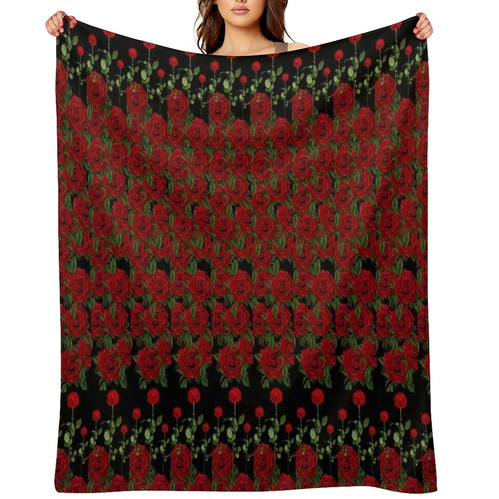 Rose Garden Lightweight Throw Blanket