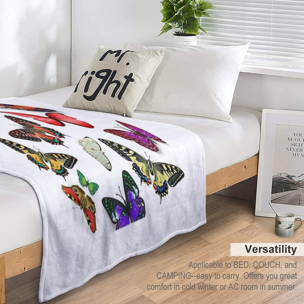 Mix Butterflies Versatility Throw Blanket