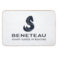 Beneteau Yachts Logo Fishing Boats  Repositionable Bath Mat