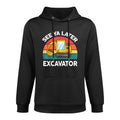 Kids See Ya Later Excavator-Shirt Toddler Boy Construction Shape Retention Hoodie