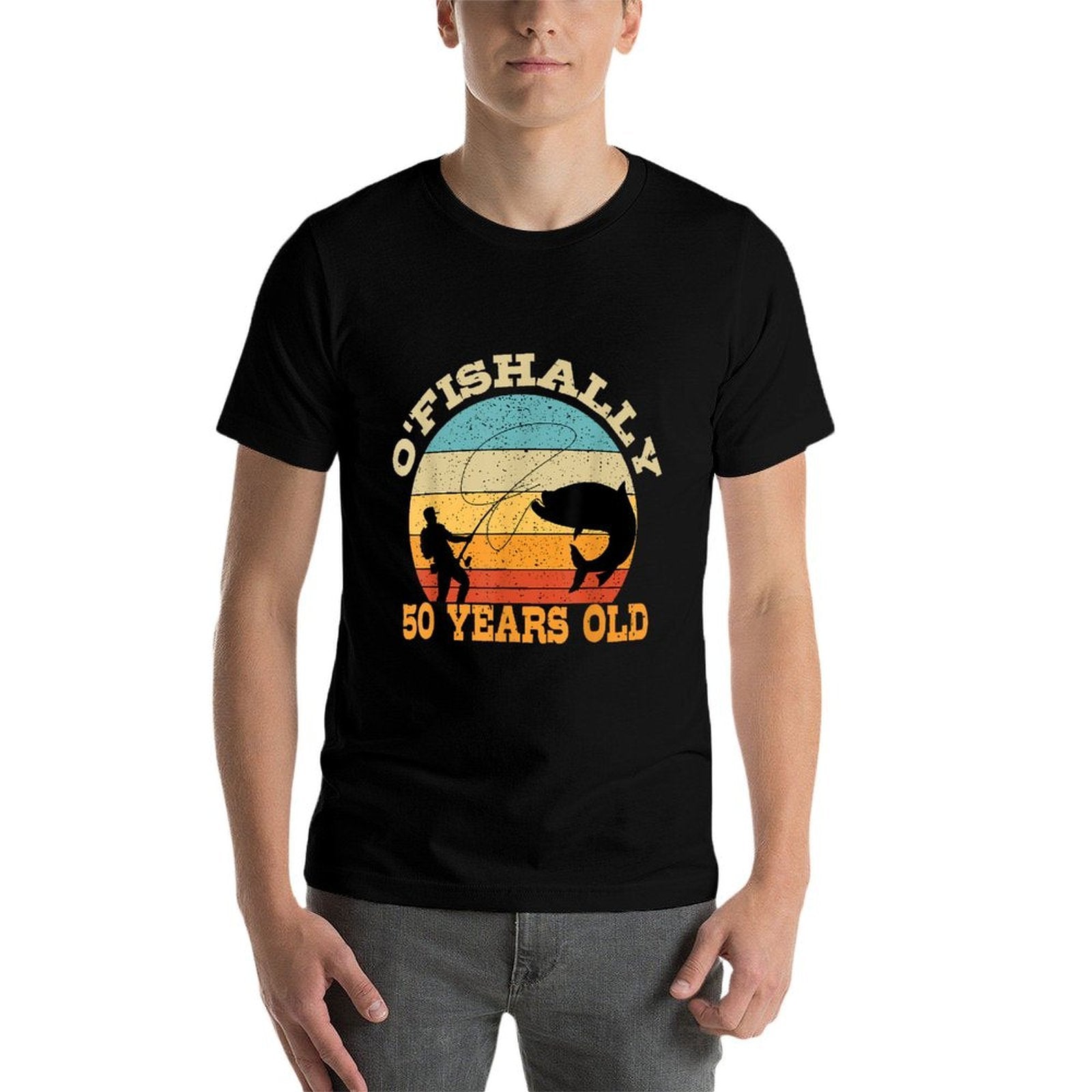 O'Fishally 50 Years Old Fishing Birthday Theme Party 50th  Breathable T-Shirt