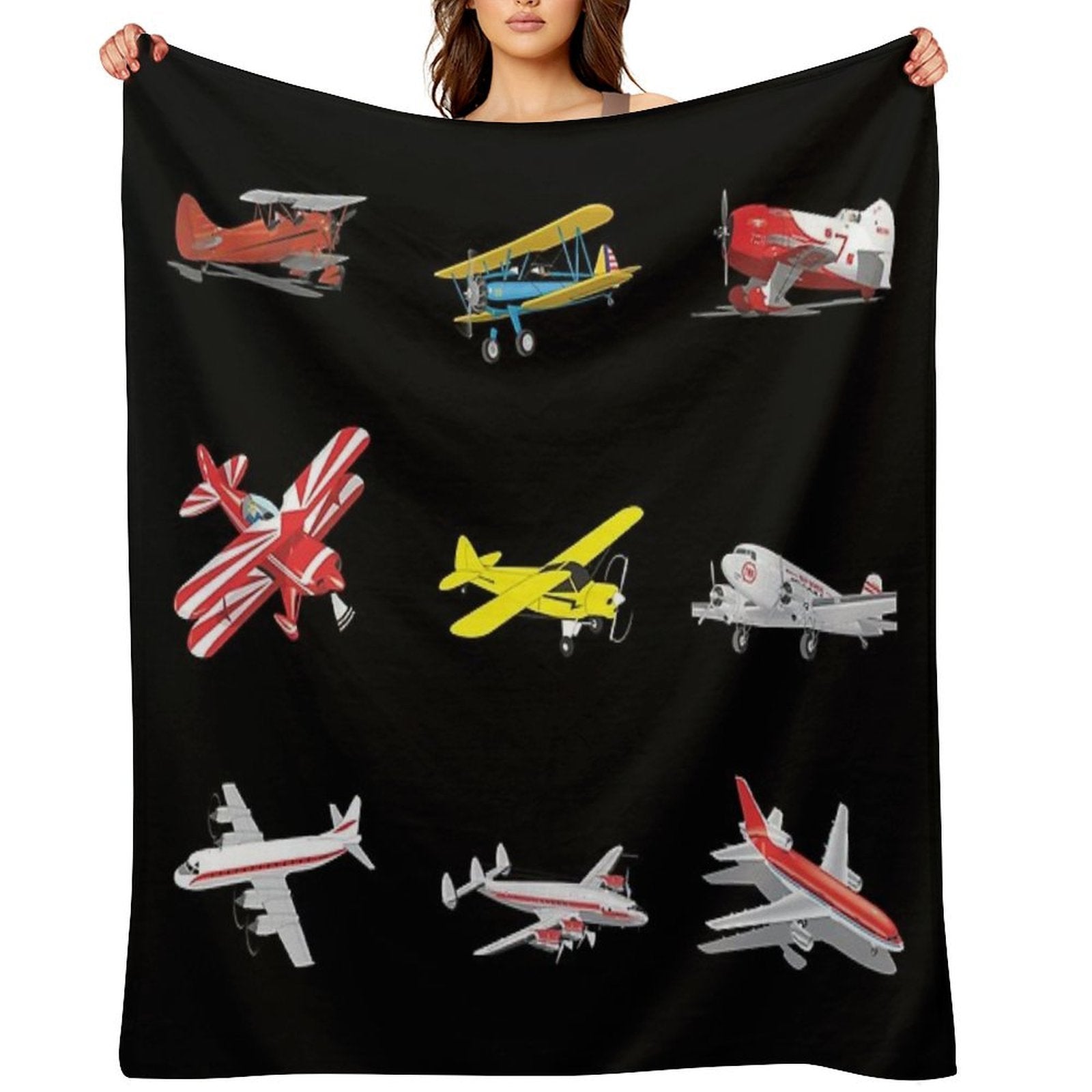 Airplanes Comfort Throw Blanket