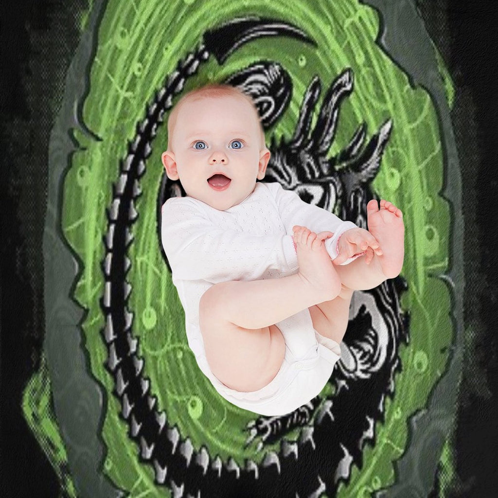 Alien Incubation Plush Throw Blanket