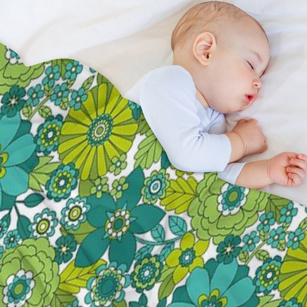 Groovy Blooms Velvety-soft Throw Blanket
