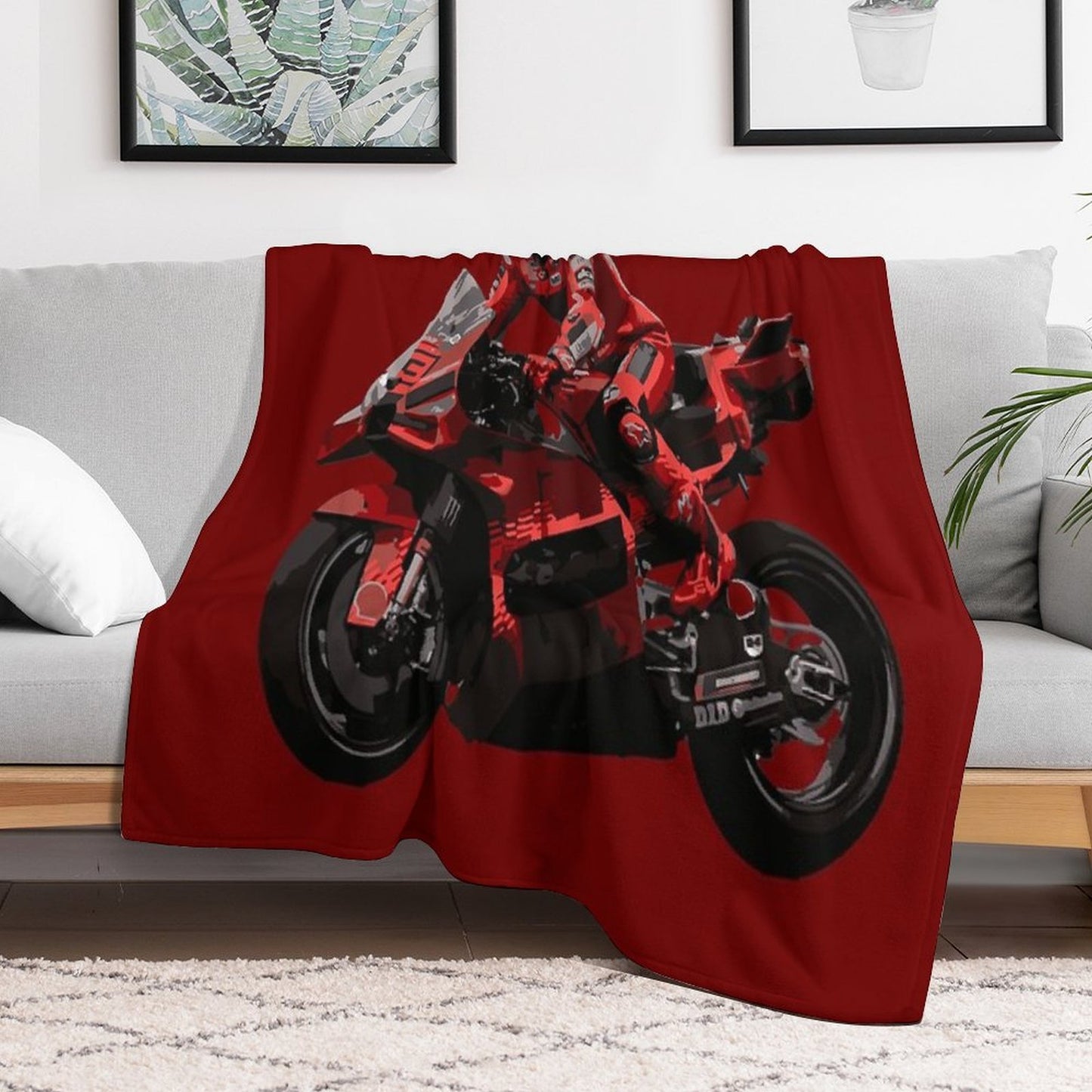 MotoGP Marc Marquez 93 Versatility Throw Blanket