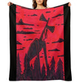 Siren Head Quick-dry Throw Blanket
