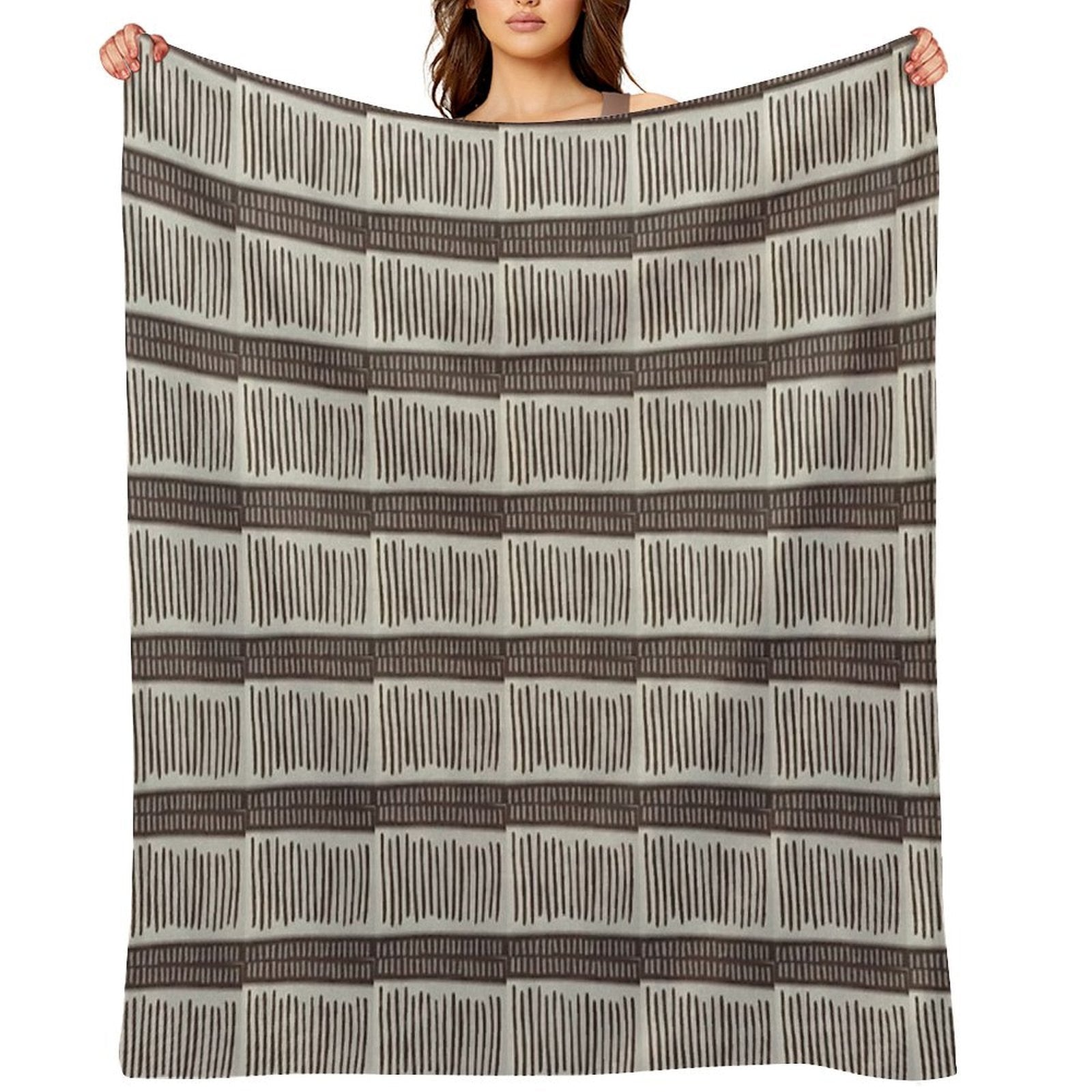 Wood Pattern (Indian Art) Multi-functional Throw Blanket