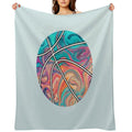 Basketball Ball Watercolors Premium Throw Blanket