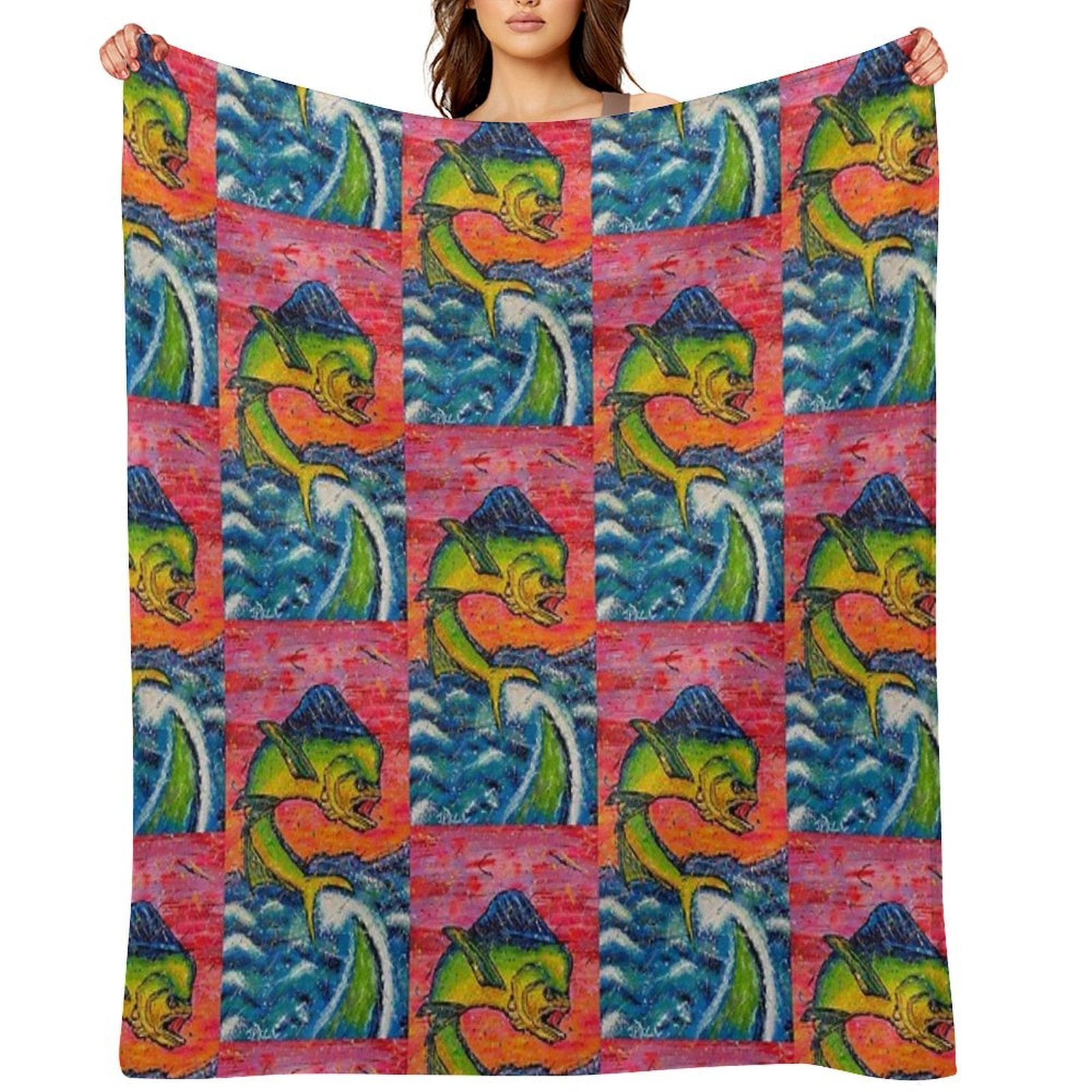 Free Mahi-mahi Comfort Throw Blanket