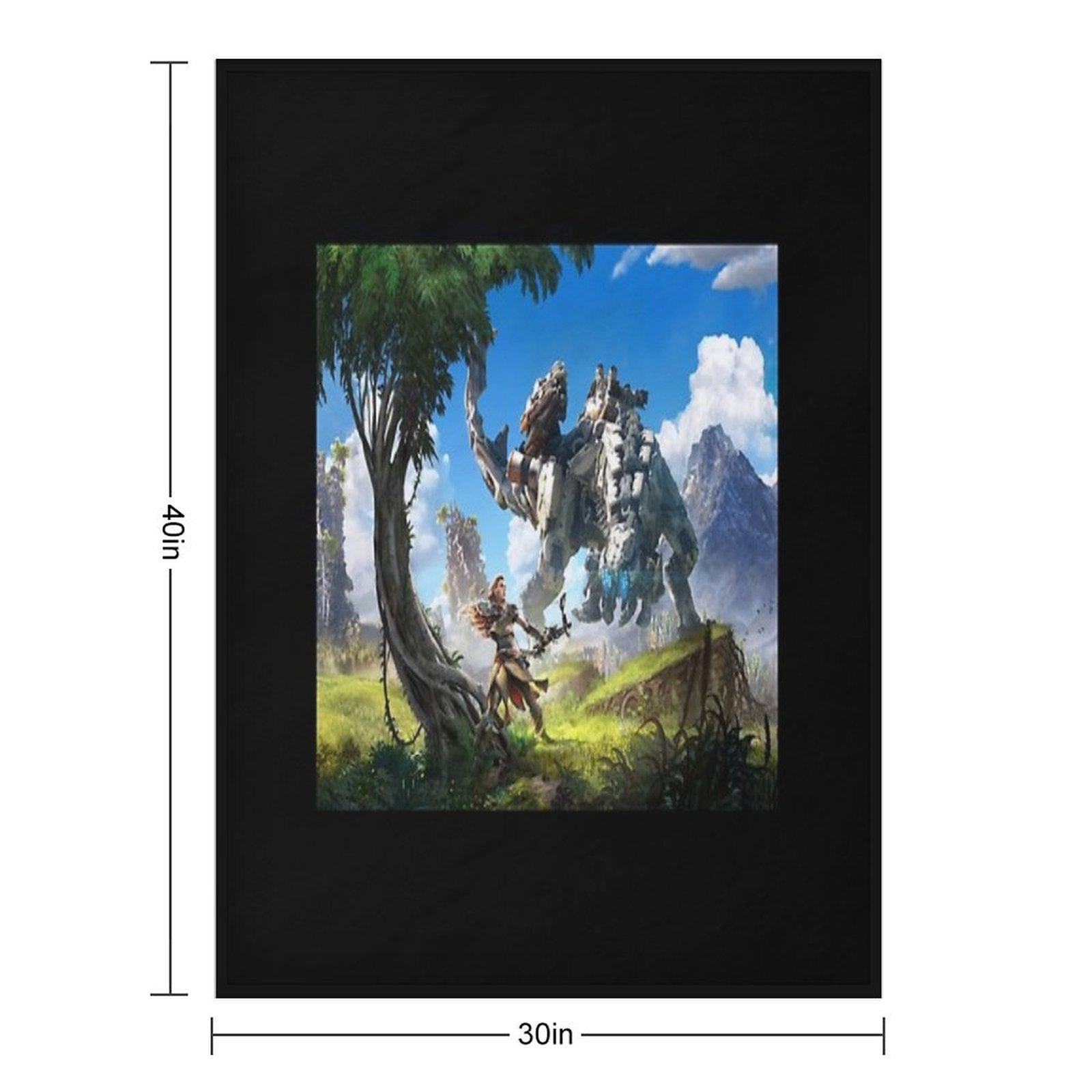 Horizon Game Zero Dawn Forbidden West All-season Throw Blanket