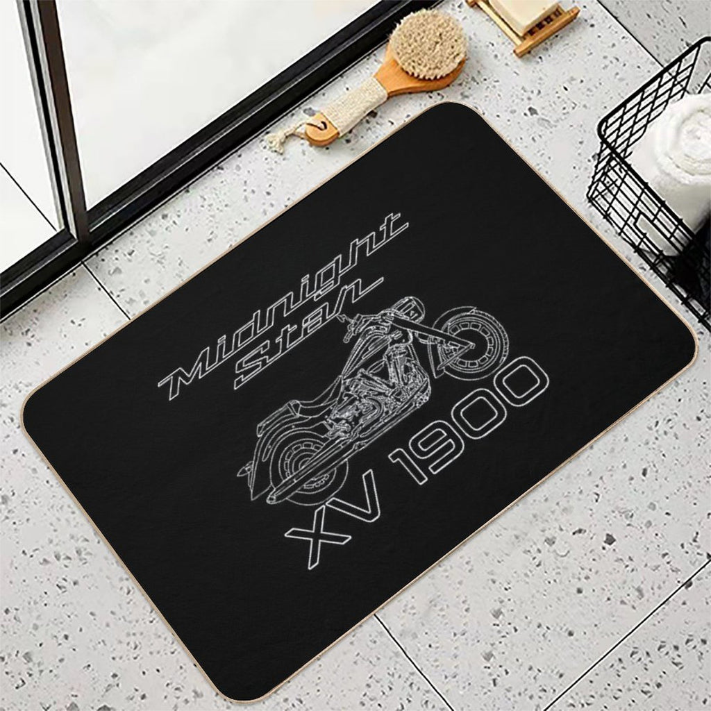 Midnight Star XV 1900 Bike  Dirt-Trapping Bath Mat