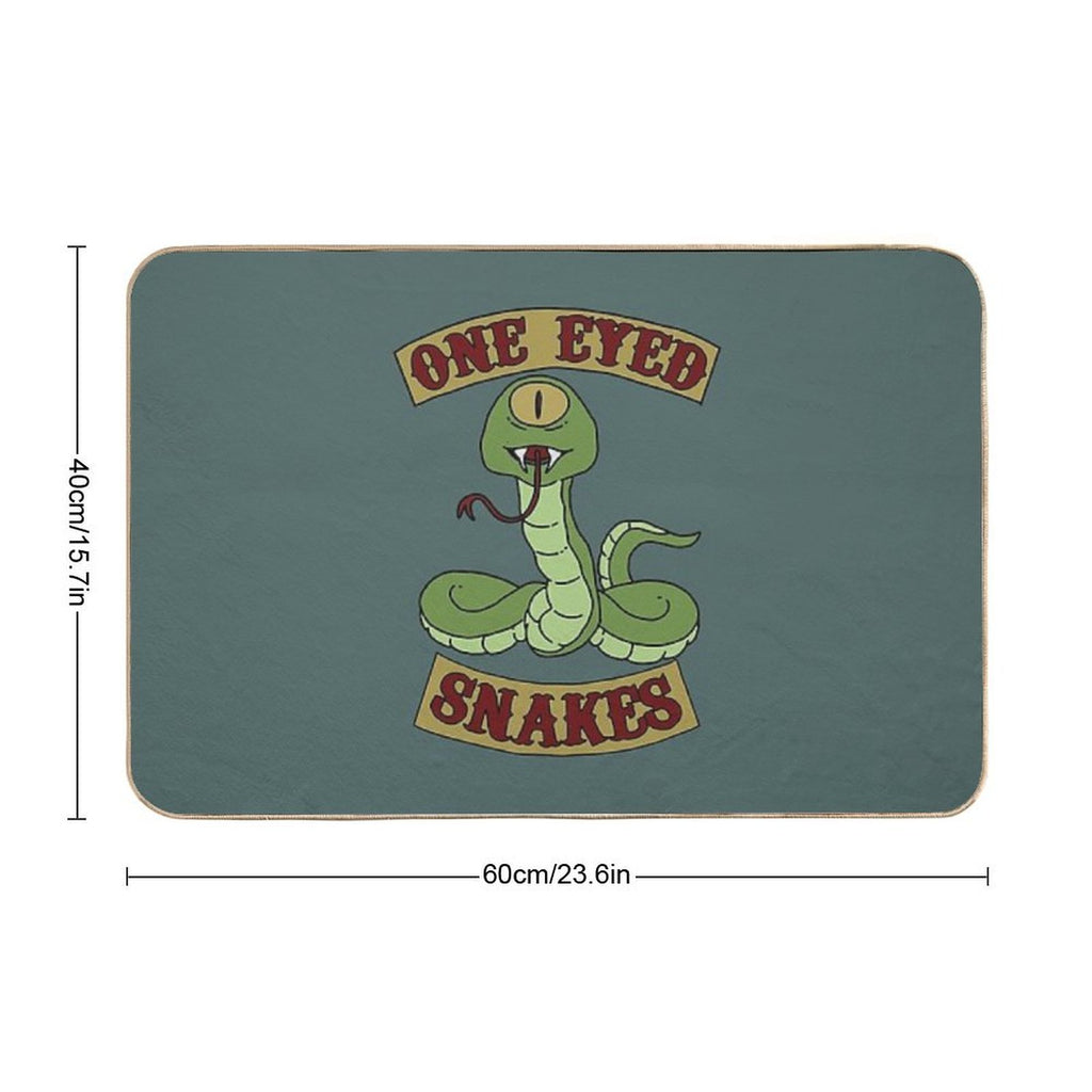 One Eyed Snakes  Non-Slip Bath Mat