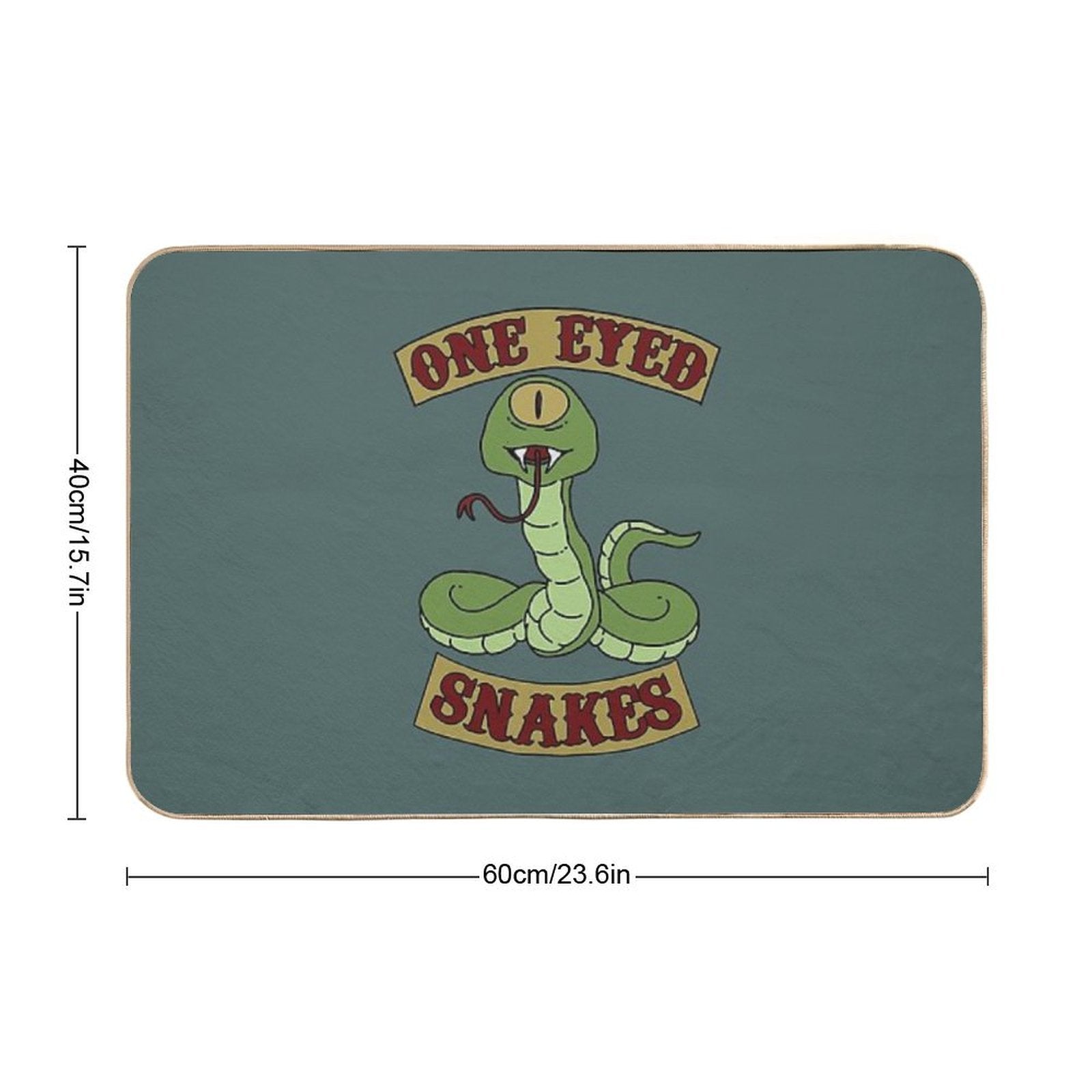 One Eyed Snakes  Non-Slip Bath Mat