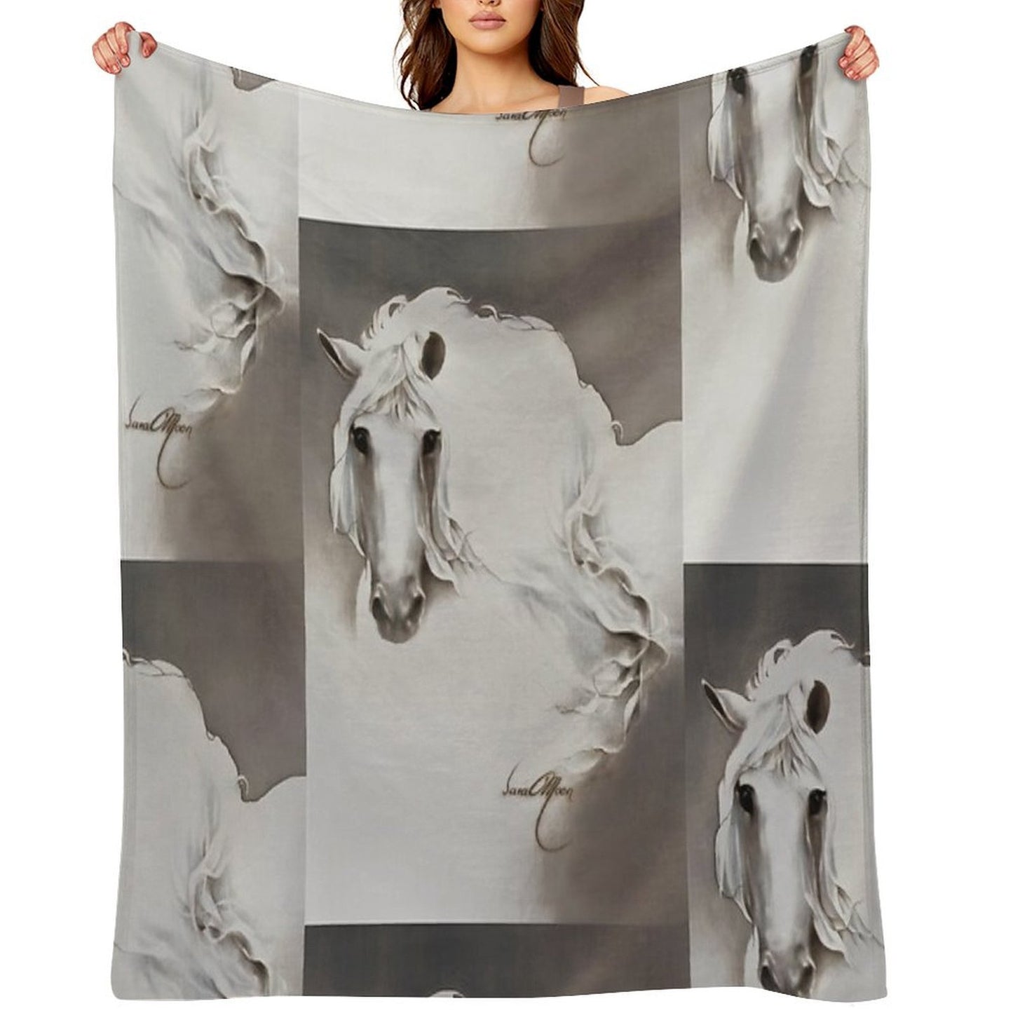 The Queen Anti-pilling Throw Blanket
