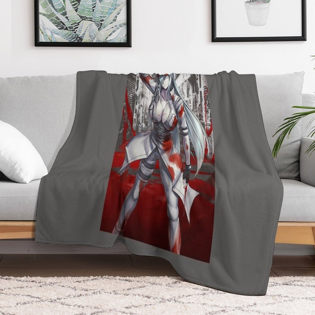 White Blood Cell (CODE BLACK) Easy Care Throw Blanket