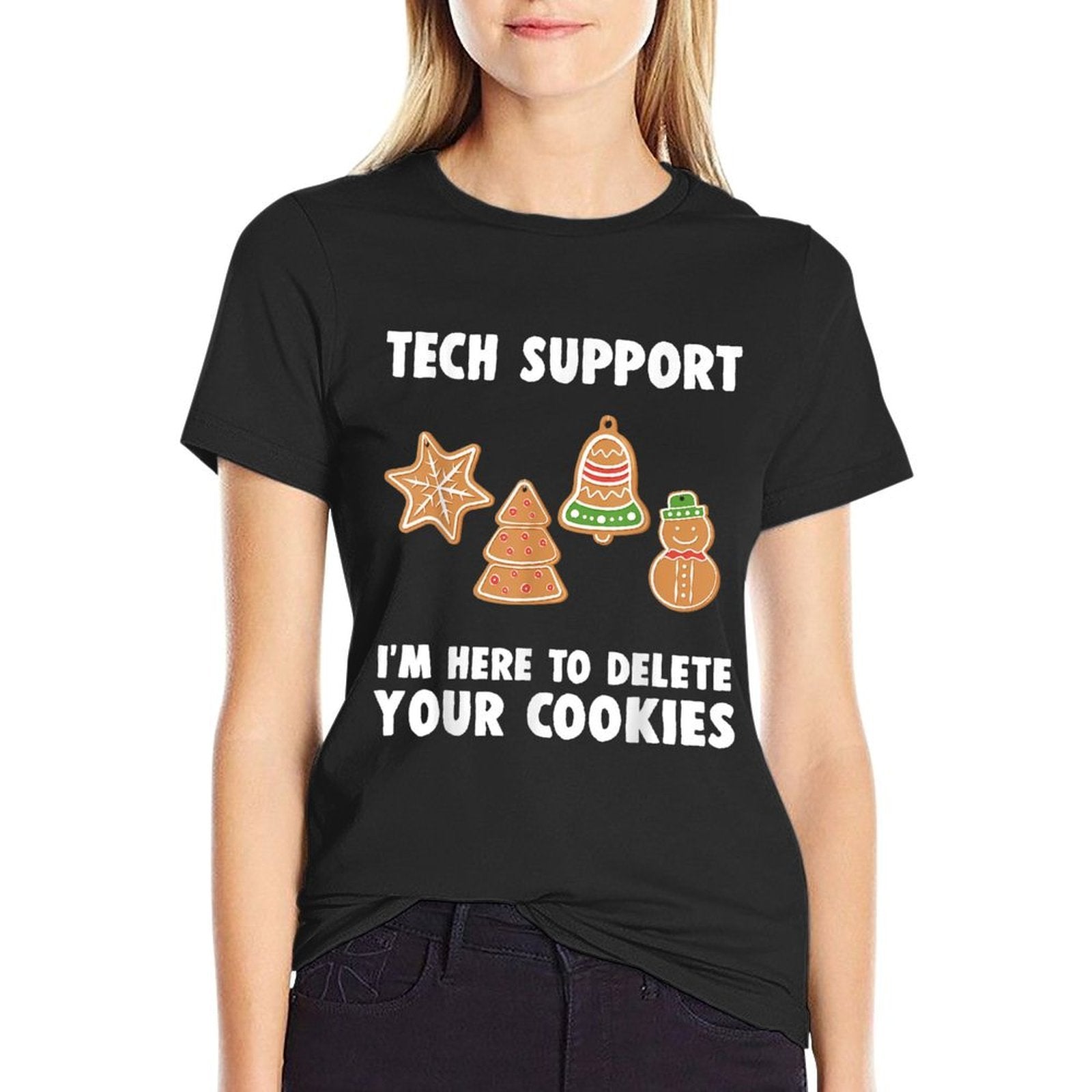 Funny Christmas Tech Support Computer Programmer Gift  Relaxed-fit T-Shirt