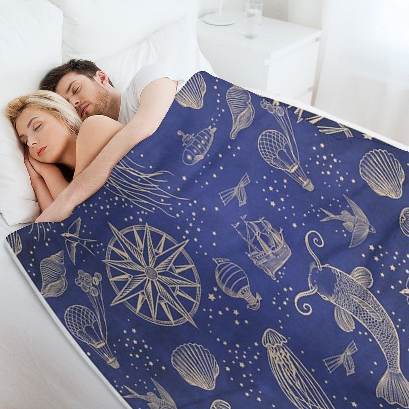 Ocean Meets Sky - Hardcase Versatility Throw Blanket